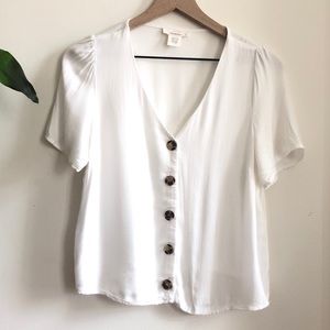 White Button Up Blouse
